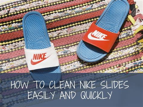 keeping nike slides clean